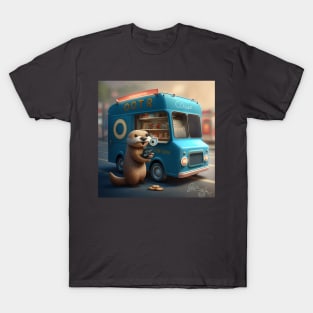 Letter O for Otter Operating their OOTR truck from AdventuresOfSela T-Shirt